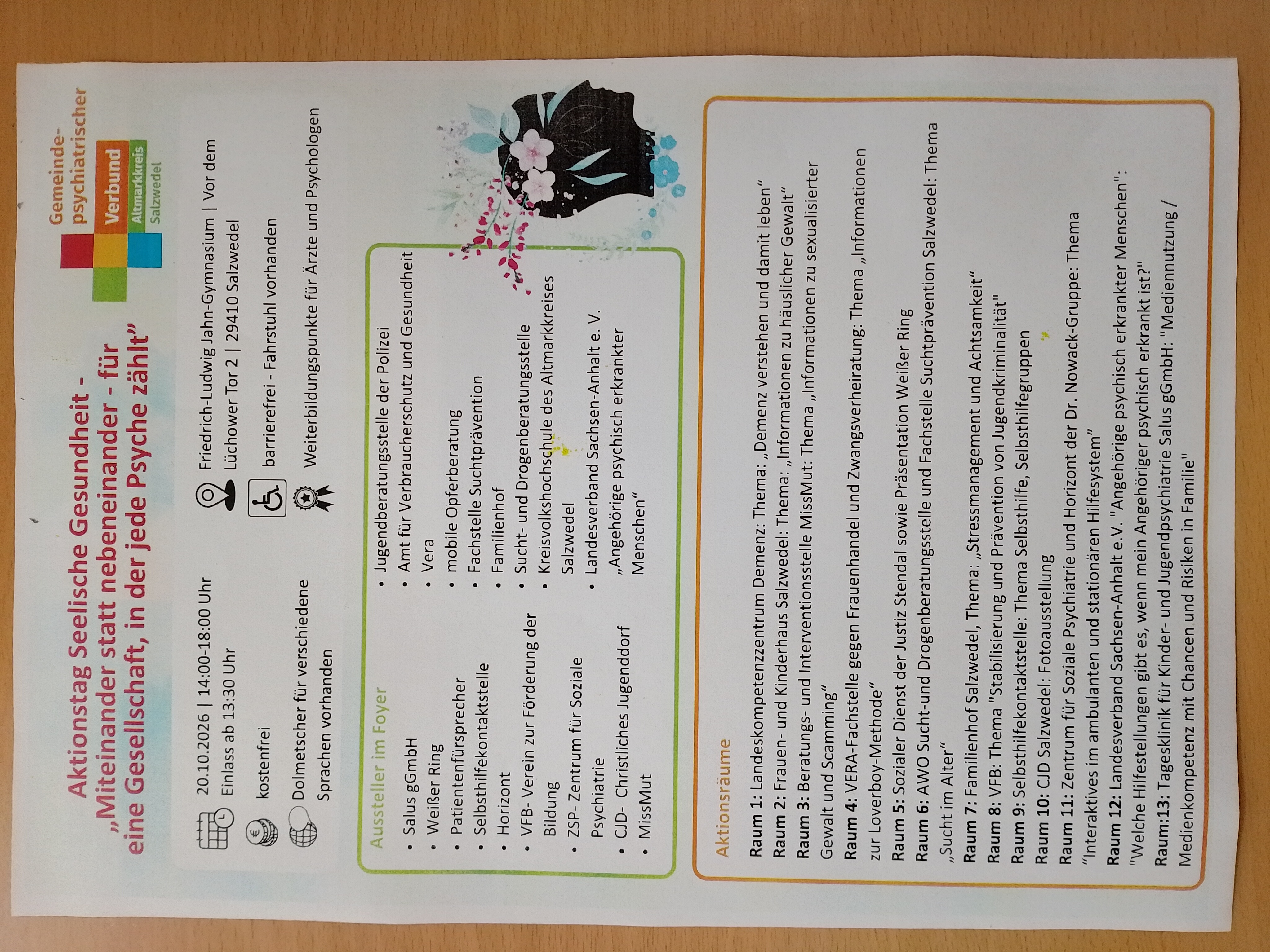 Flyer zum Aktionstag am 20.10.2026