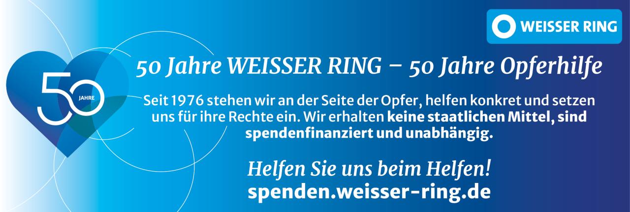 WEISSER RING-50 Jahre Opferhilfe