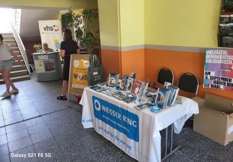 Stand des WEISSEN RING zur Ehrenamtsmesse